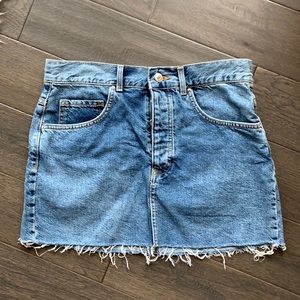 Denim mini skirt
